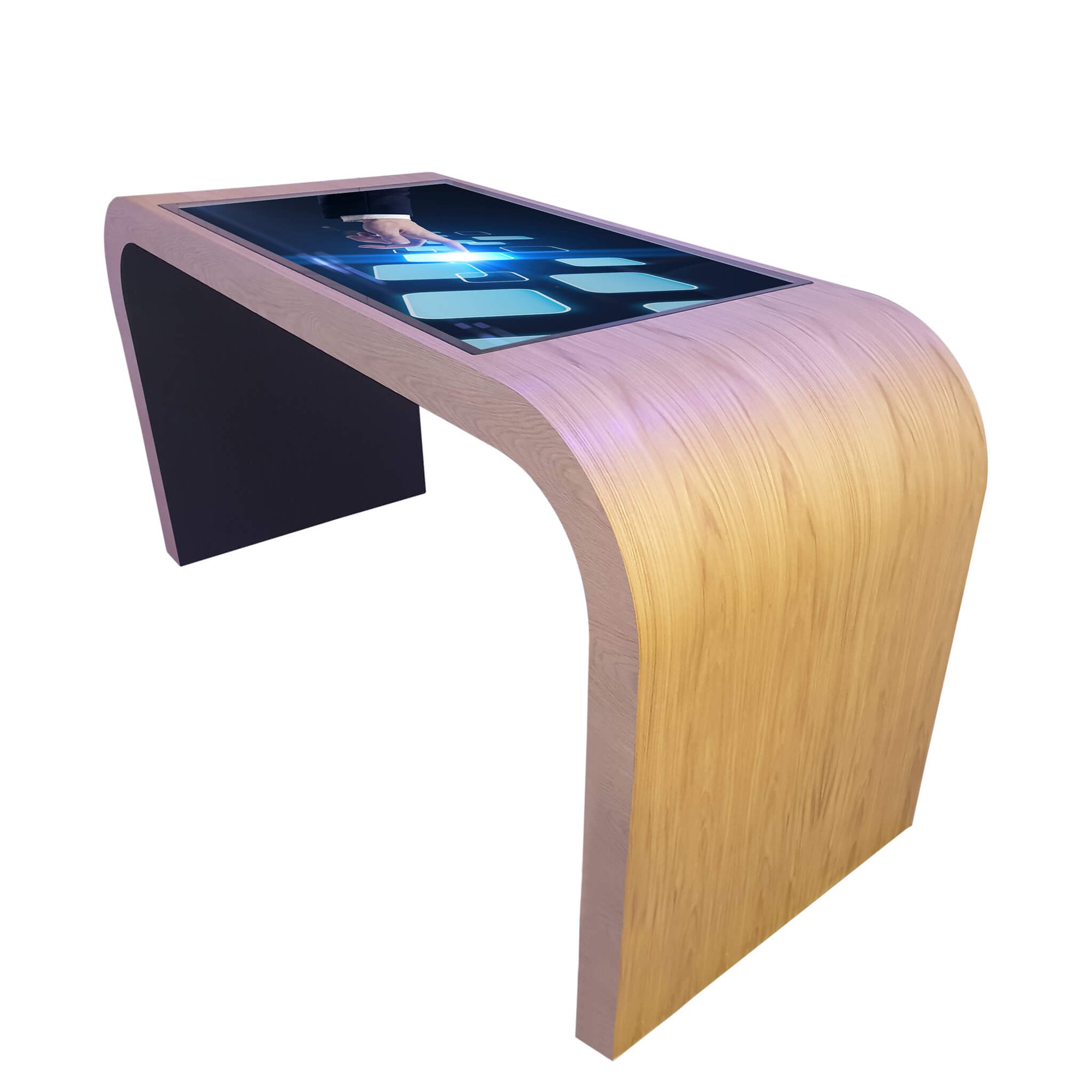 Image IH Planning Table Timber Curved 55 Image IH Planning Table Timber Curved 55